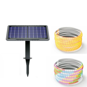 MJ-SM200 Warm Light Exterior Outdoor wasserdichte Solarantrieb mit LED-Klebeband für Hausgarten Terrasse 