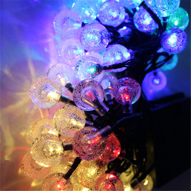 Wasserdichte im Freien mit mehreren Farben Solar Blasenlicht für Frestival Weihnachten 