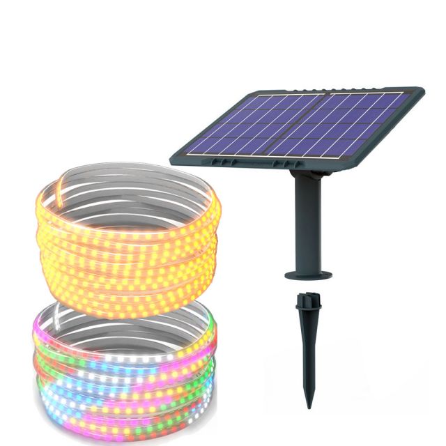 MJ-SM50C Beste Farbwechsel RGB Outdoor wasserdichte Solarzbandlichter für Gartenweg Camping 5m