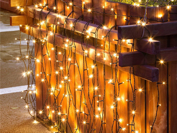Super lange Solarschnur Lichter im Freien für Weihnachtsbaumdekoration